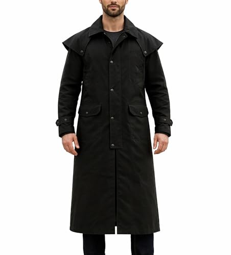 Leather Jacketz Mens Black NCR Ranger Costume Trench Coat - Native