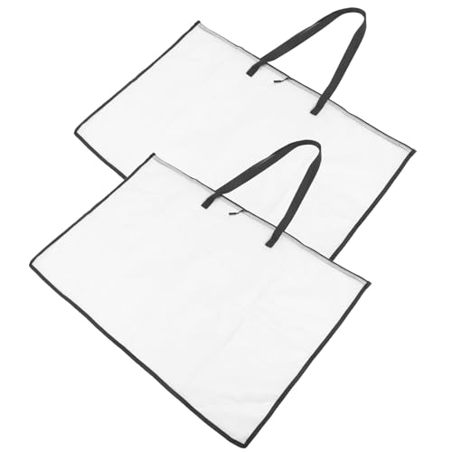 Paquet de rangement transparent étanche en toile pour planches à dessin et transport d'art