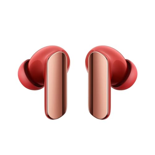 Image of Original Buds Air 7 Pro TWS Earbuds with 53 dB ANC, LHDC, 45Ms Low Latency, 360 Spatial Audio, IP55, BT 5.4, for Realme Android (Red)