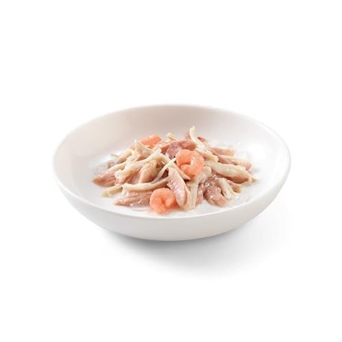 Schesir Cat Jelly Thunfisch und Huhn mit Garnele, Katzenfutter nass in Gelee, 30 Beutel x 50 g