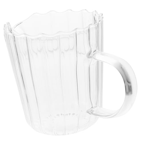 TOYANDONA Jarra de Vidrio Pequeña para Leche y Café Diseño Antigoteo con Base Antideslizante Multiusos para Jugos y Salsas para Uso Doméstico