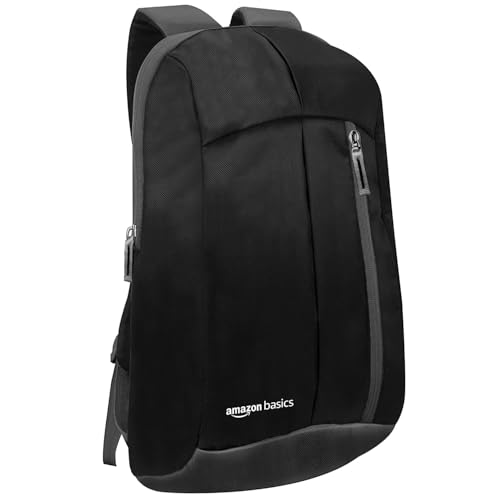 amazon basics - Mini Backpack for Outdoor Use (12 l) (Black)