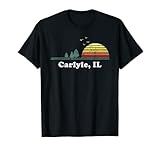 Vintage Carlyle, Illinois Home Souvenir Print T-Shirt