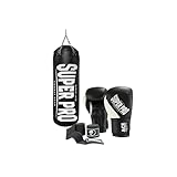 Super Pro Water-Air Boxsack Set, schwarz/weiß, 100 cm