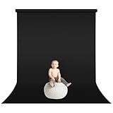 SYUNASYU 黒布 黒い布 100 x 150 cm 暗幕 遮光 布 黑 撮影用 背景布 均一 生地 ブラックバック 背景 撮影 布 バックペーパー 無地 背景布 黒 糸抜け心配なし 厚手 バックグラウンド 滑らかな形 ポリエステル 手洗いも洗濯機洗いも対応 折りたたみ 撮影用背景シート クリスマス飾り/フリマ撮影/オークション/月齢フォト 黒背景 バックスクリーン