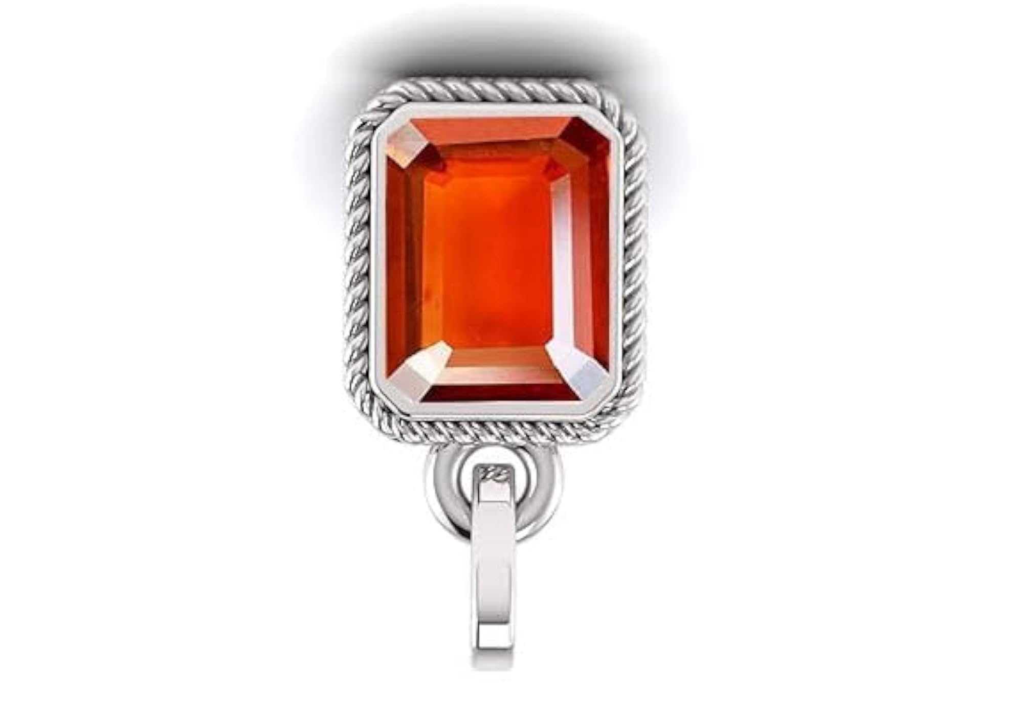 Women's Certified Unheated Natural Hessonite Garnet Pendant, 12.00 Carat