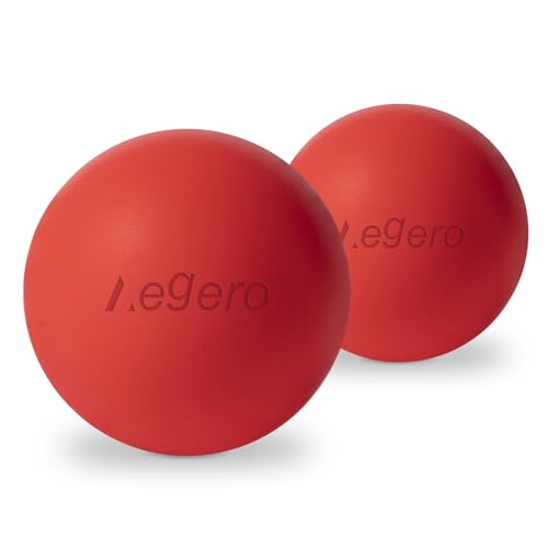 Image of Massage Lacrosse Balls for Myofascial Release(2Pack,Red) | Yoga Deep Tissue Massage,Trigger Point Therapy and Foot Plantar Fasciitis,Muscle Soreness Massager Ball