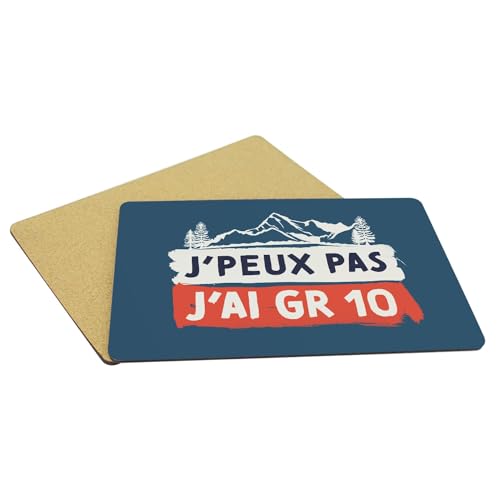 Napperons bleu en liège de qualité supérieure grand format pour table de chalet