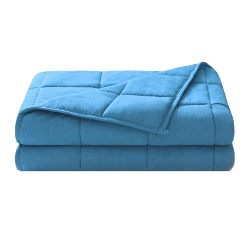 Dailydream Gewichtsdecke 155x200cm, 11 kg, Baumwolle, Blau – Ansicht 1