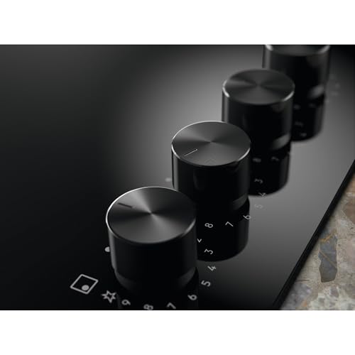 Electrolux Piano Cottura Gas EGG64272K Serie 600 Gas on Glass 60cm da Incasso, 4 Fuochi, Bruciatore Rapido, Bruciatore Wok, Precisa Regolazione della Fiamma, Sicurezza Sicurgas, 590x520cm, Nero - immagine 4