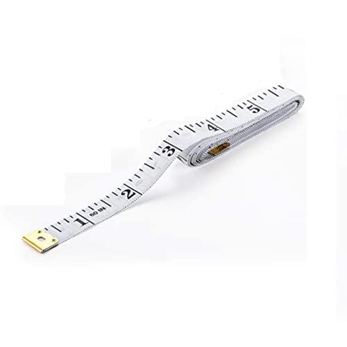 Image of Tape Measure for Body Double Scale Measurement Tape for Sewing, Body, Tailor Measuring Tape for Body Soft Tape Measure Double Scale Body Sewing Flexible Ruler for Weight Loss Body Measurement Sewing Tailor Craft Vinyl Ruler Centimeter Scale on Reverse 150 cm60 Inch