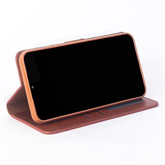 Image of U-Case Compatible with Realme 10 Pro Plus 5G Flip Cover | Leather Finish | Inside Pockets & Inbuilt Stand | Shockproof Wallet Style Magnetic Closure Back Cover Case