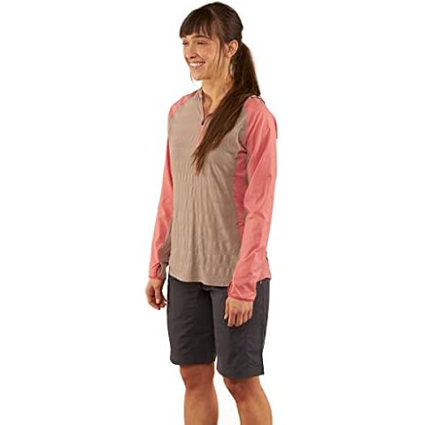 Club Ride Apparel Sola Sun Shirt - Women's Long Sleeve Cycling Jersey - Dove & Dusty Pink - Brown - Large Cover