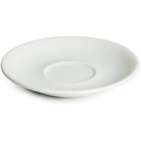Royal Genware Espresso Saucers 12cm - Pack of 6 | Porcelian Saucers - White Saucers | Commercial Quality Tableware for Domestic and Catering Use Cover
