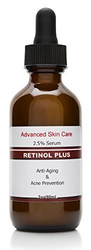 Retinol Cream 2.5% (2.oz bottle) with Vitamin C Serum 20%, Salicylic Acid 2%, 3.5% Niacinamide B3, 10% MSM and Tea Tree Oil - Anti Aging and Skin Clearing Serum Acne, Best Retinol serum for face