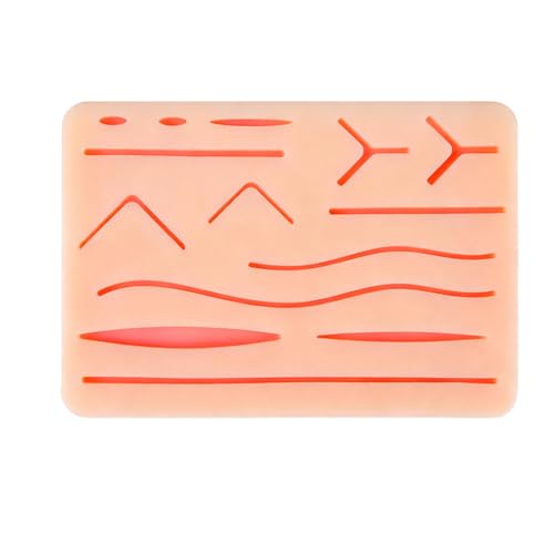 1 Tablero práctica sutura quirúrgica, diseño profesional, tacto realista, reutilizable, kit de sutura, kit suturas quirurgicas