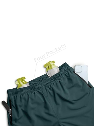 Image of Men's Performance Shorts with Built-in Brief | Quick-Dry, Lightweight Athletic Shorts for Running, Gym, Cycling & Crossfit