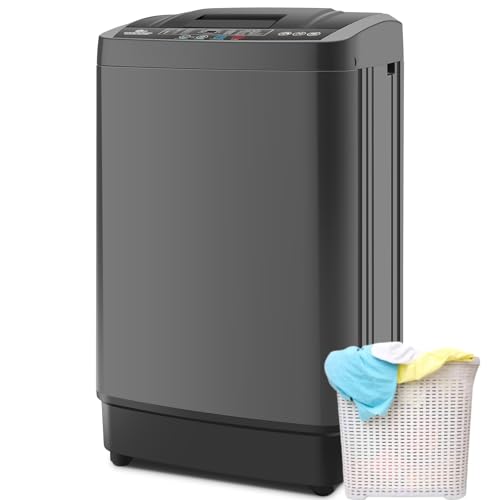 Nictemaw Portable Washing Machine 17.8Lbs Portable Washer with Dr...