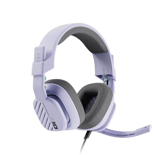 Image of Logitech G Astro A10 Gen 2 Cross-Platform Wired Gaming Headset for PlayStation 5 /4, Xbox S|X, Nintendo Switch, PC: 3.5mm Headphone Jack, 32mm Drivers, Flip-to-Mute Mic, Over-Ear - Lilac