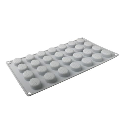 Moldes de silicona pequeños, molde para tartas en forma de grano de café, bandeja de silicona de 28 cavidades, utensilios para hornear, herramientas de decoración de pasteles de azúcar para pasteles