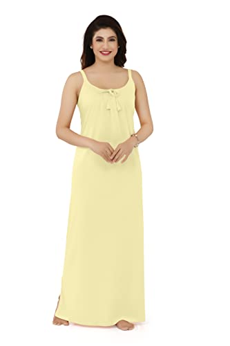 Image of AZO-Free Cotton Hosiery Camisole Nighty - Free Size-2XL