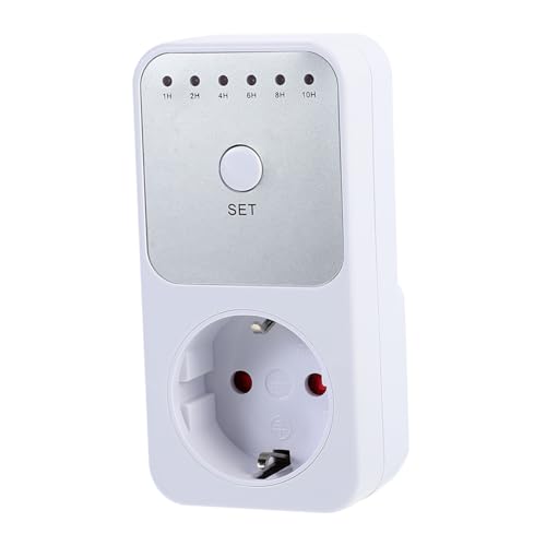 Gatuida Temporizador Mecánico Programable con Enchufe Seguro y Apagado Automático para Hogar Energético y Protección contra Altas Temperaturas Compatible con Luces y Electrodomésticos