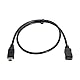 NFHK USB 2.0 Hi-Speed Mini-USB-Verlängerungskabel, Schwarz, 50 cm, Stecker auf Buchse, 5-polig, für Smartphone, Tablet, MP3-Player, MP4-Player, PDA, PMP, GPS, Kamera