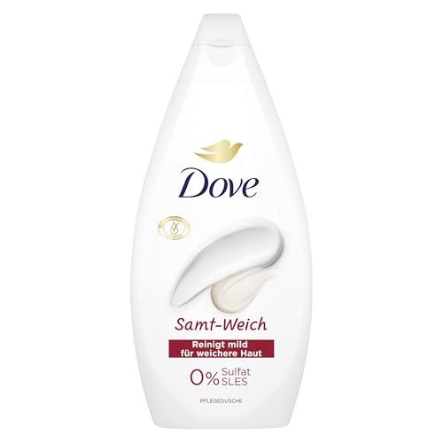 Dove Duschgel Samt-Weich Pflegedusche mit dermatologisch bestätigter Formel für weichere Haut 450 ml