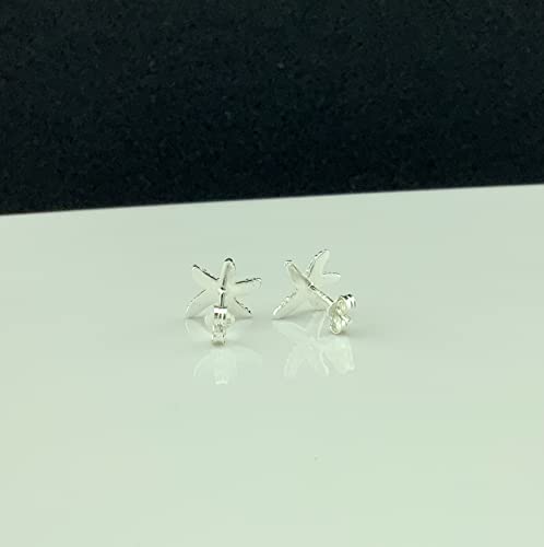 Sterling Silver Starfish Stud Earrings For Adult Women And Teen Girls 0.35In #TOP2