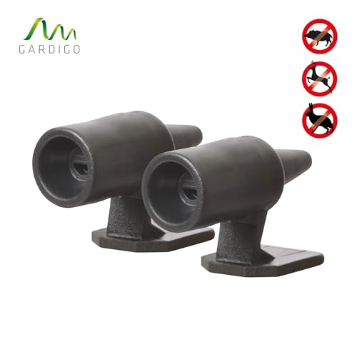 GARDIGO® Wildwarner für Auto - 2er Set | Auto Zubehör zum Schutz vor Wildunfall und Wildschaden | Wildschreck gegen Hirsch Reh Hase Fuchs Wildschwein | Selbstklebender Unfallschutz Signalpfeife