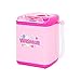 TOYANDONA Lavadora de Juguete Mini Juguete Electrónico Juego de Simulación Lavadora Secadora Juguete Electrodoméstico Juguete Lavadora Modelo para Niños Regalo sin Batería Rosa