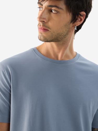 Image of The Souled Store Supima: Men and Boys Short Sleeves Round Neck Solid Premium Basic Casual Lightweight Easy to Style Everyday Streetwear Trendy Supima T-Shirt