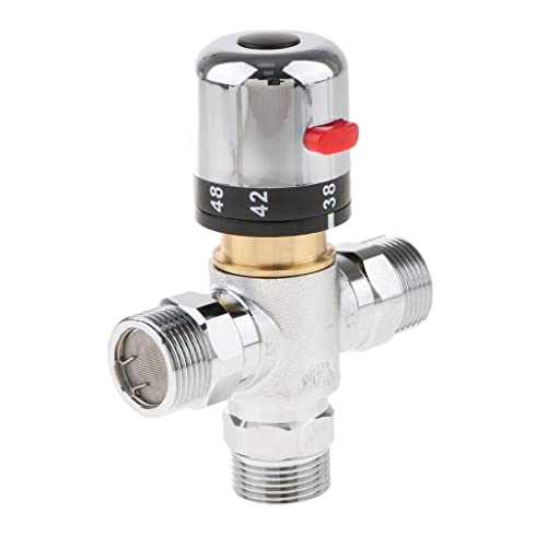 Válvula mezcladora termostática G3/macho para control de temperatura 2