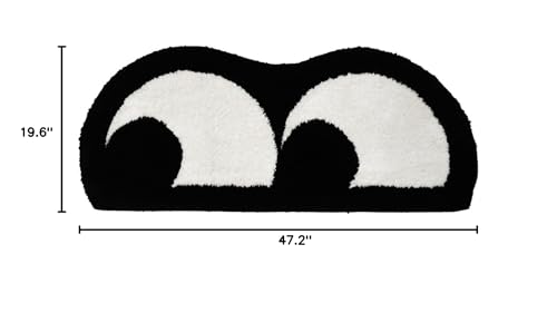 Tapete Estampado Blanco y Negro 50x120cm Antideslizante miniatura 3