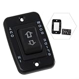 20 Amp 5 Pin RV Slide Out Switch DC Motor Contoured Rocker Switch In Out for Camper Trailer for Caravan Electrical Component Black