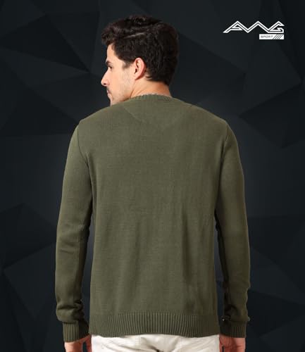 Image of AWG ALL WEATHER GEAR Men's V-Neck Full Sleeve Sweater | Sweater for Winter | Plain Casual Wear Sweater l Sweater for Men | Pullover for Men | Winter Wear Sweater for Men | Mens Sweater