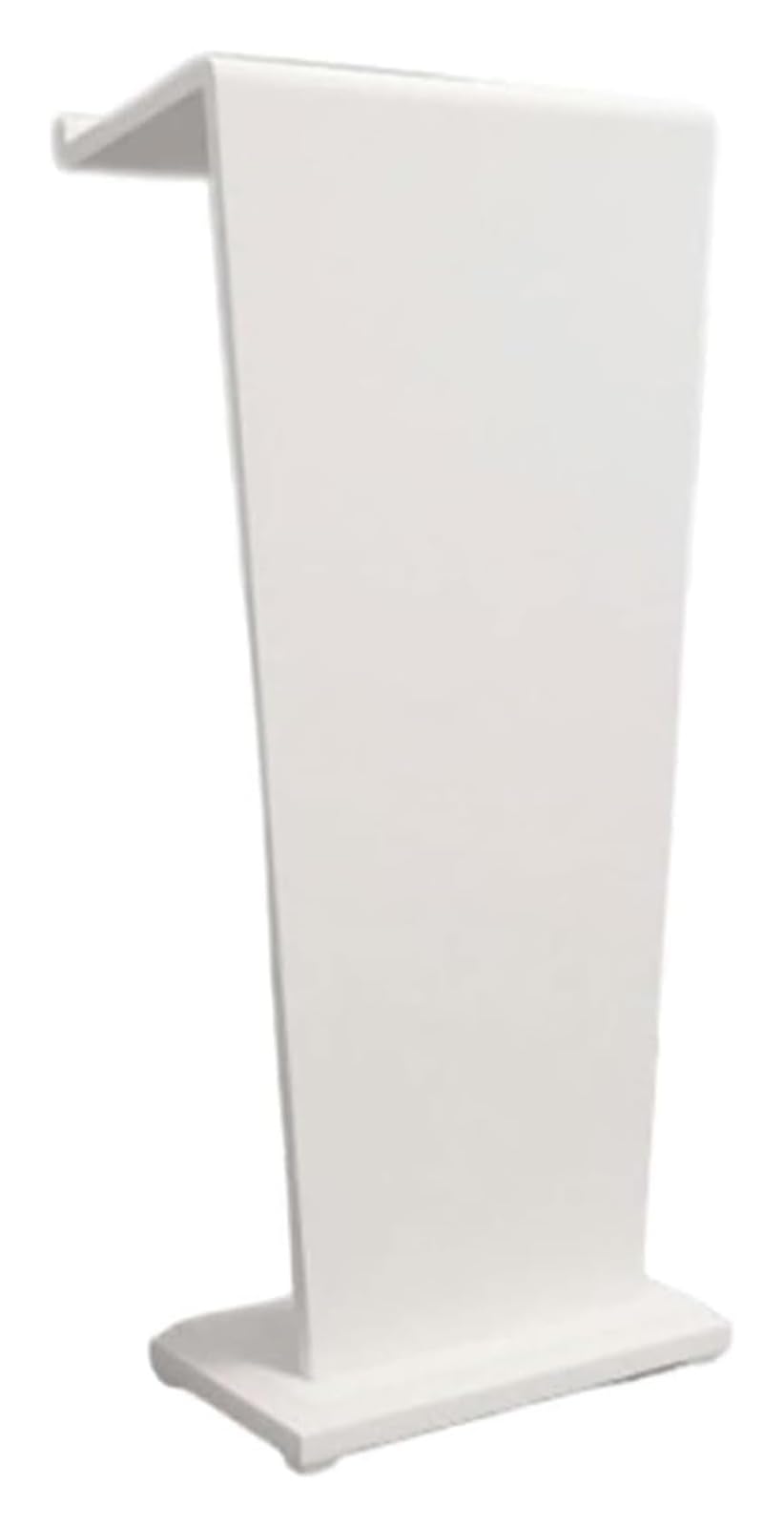 Lutrin moderne en bois polyvalent pour présentations, hôtel, réception, bureau, design en bois blanc, idéal pour les événements, les conférences en public et les slish