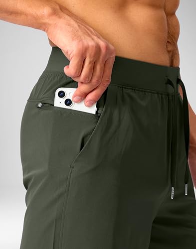 Image of Soothfeel Men's Running Shorts with Zipper Pockets 9 inch / 7 inch / 5 inch Quick Dry Eight Basketball Gym Workout Athletic Shorts