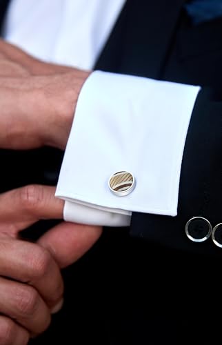 Image of HISDERN Mens Tie Set Classic Woven Ties and Pocket Square Cufflinks Set Formal Business Wedding Neckties Handkerchief