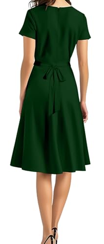 Image of DinyIn Women's 2025 Summer Short Sleeve Casual Dresses