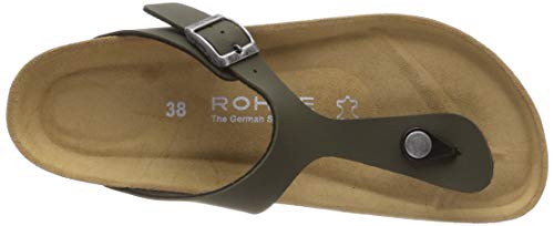 Rohde Alba, Ciabatte Donna, Verde (Olive 61), 35