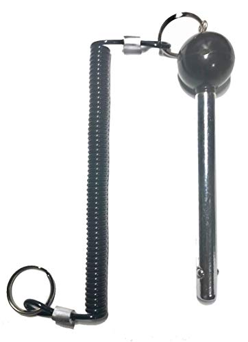 SB DISTRIBUTION LTD PIN Tensile Lanyard Straight Pin - 3/8” Shaft, Locking Space 4-1/4” - Universal Weight Stack SELECTOR Pins. Cotterless Hitch Pins. with Coiled Lanyard - New | by SBD - Thumbnail 4
