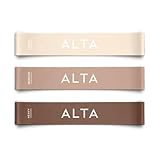 ALTA Mini Loop Bands for Exercise - Premium Durable Latex - Small Resistance Bands for Women, Booty Bands for Working Out, Leg Stretch Loops for Physical Therapy, Pilates Exercise Mini Bands Set