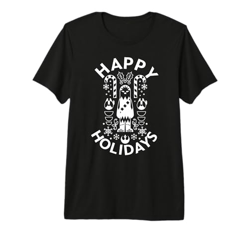 T-shirt Star Wars premium Chewbacca vêtement de Noël haut de gamme à col rond