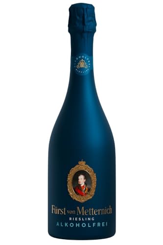 Fürst von Metternich Riesling Alkoholfrei 1 x 0 75l Premium-Sekt ohne Alkohol elegant und feinperlig fruchtig mit Apfel- und Zitrusnoten stilvoller Genuss für besondere
