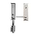 Bravura Hardware 971 Austin Handleset Right Handed Modern Lever with Charlotte Lever for Front Door Entrance Door, Chrome
