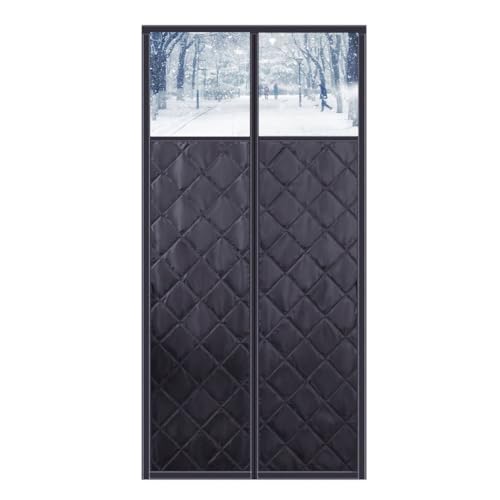 YKFN 間仕切りカーテン 断熱 玄関 ドアカーテン マグネット 暖簾自動で閉まる のれん おしゃれ 遮光 1級 冷気遮断 マジックテープ付 冬 厚い コットン 暖かい 高断熱 防寒 保温 防音 防水 防風 省エネ 目隠し 暖房 冷房 窓 冷暖房効率UP