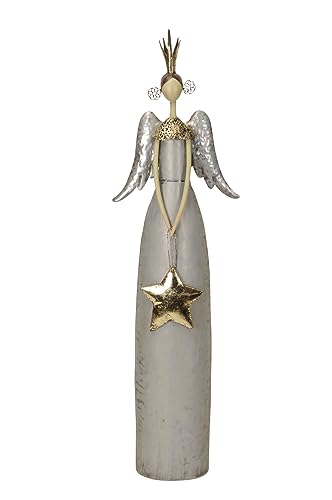 ETC großer dekorativer stimmungsvoller Deko-Engel Metall-Engel mit...