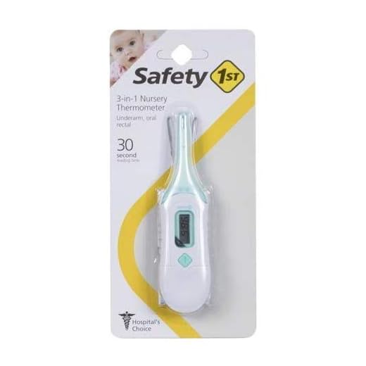 Safety 1ˢᵗ 3-in-1 Nursery Thermometer, Sea Stone Aqua