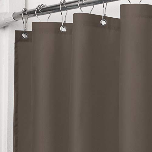 Vcvcoo Water Repellent 36 X 72 Inch Fabric 90G/Gsm Shower Curtain Or Liner, Light Brown Liner Polyester Bath Curtains Washable #TOP8